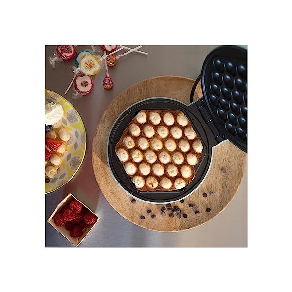 Livoo DOP233 Gaufrier bubble, Plaques avec revêtement antiadhésif, Poignée thermorésistante, 1000 W