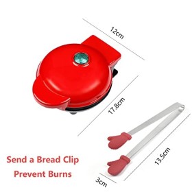 Gutview Mini gaufrier, machines à gaufres Machine à petit gaufres avec revêtement anti-adhésif, pour les anniversaires denfa