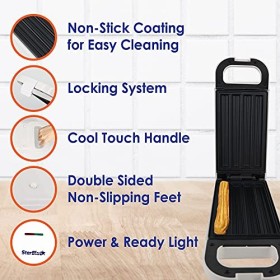 StarBlue Appareil A Churros Avec Livre De Recettes Inclus, Cuisson Saine Et Sans Huile En Quelques Minutes, 220-240 V Ca, 50/