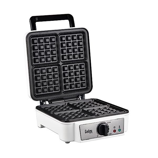 Gadgy ® Gaufrier Belge | Appareil a Gauffre Antiadhesive | 23x16,8 cm | Machine à Gaufres 1000 W | Temperature Ajustable | In