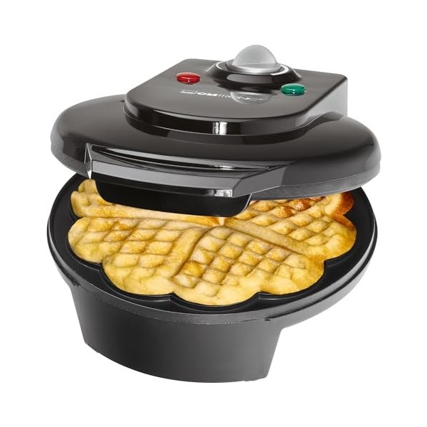 Gaufrier Électronique - Machine à Gaufre - Appareil à Gaufre Professionnel - Gaufrier en Forme de Coeur - WA3491 CLATRONIC