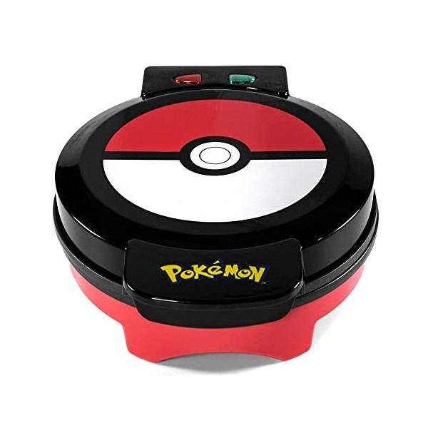 Uncanny Brands - Pokemon Pokeball Machine pour créer votre gaufre avec limpression Poke Ball - Prise européenne - Type C WM