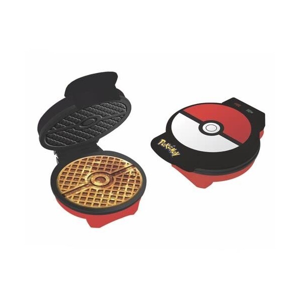 Uncanny Brands - Pokemon Pokeball Machine pour créer votre gaufre avec limpression Poke Ball - Prise européenne - Type C WM