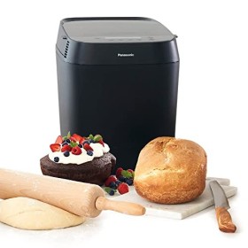 Panasonic SD-ZF2010KXF Machine à Pain Croustina, Cuisson sans Gluten, Réglage pour Pâte à Pizza, Double Capteur de Températur
