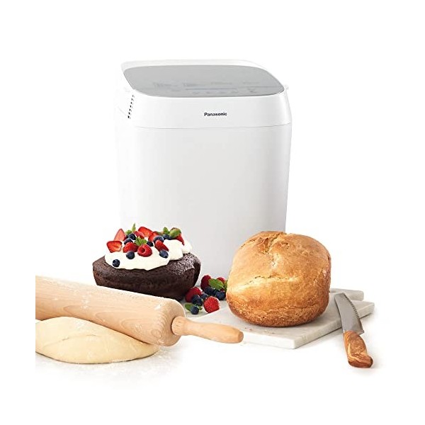 Panasonic SD-ZF2010KXF Machine à Pain Croustina, Cuisson sans Gluten, Réglage pour Pâte à Pizza, Double Capteur de Températur