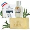 Coffret Savon Lait de chevre BIO et Lotion 30 ml , soins pour le visage anti acné, coffret cadeau femme, Fabrication Françai