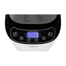 Orbegozo MHP 3500 Machine à pain automatique, 12 programmes préconfigurés, minuteur, écran LCD, cuve anti-adhésive, avec rece