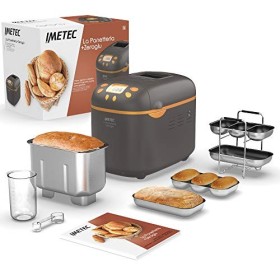 Imetec La Panetteria +Zero Glu - Machine à Pain, Ciabatta, Petits Pains, Pâte à Pizza, Gâteau, Confitures Avec ou ni Gluten -