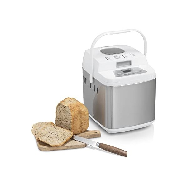 Princess 152007 – Machine à pain Deluxe – Programme sans gluten, en Acier Inoxydable, Blanc, 152007 Bread Maker Homemade Delu