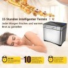 Machine à pain en acier inoxydable - 19 programmes de cuisson - Entièrement automatique - Pour 500 g, 750 g, 1000 g - 15 heur