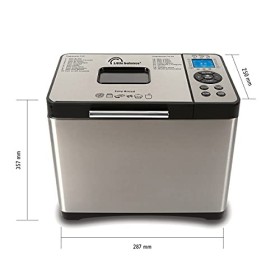 Little balance 8398 Easy Bread, Machine à pains, baguettes, brioches, 19 programmes, Jusquà 1 kg, Tout Inox