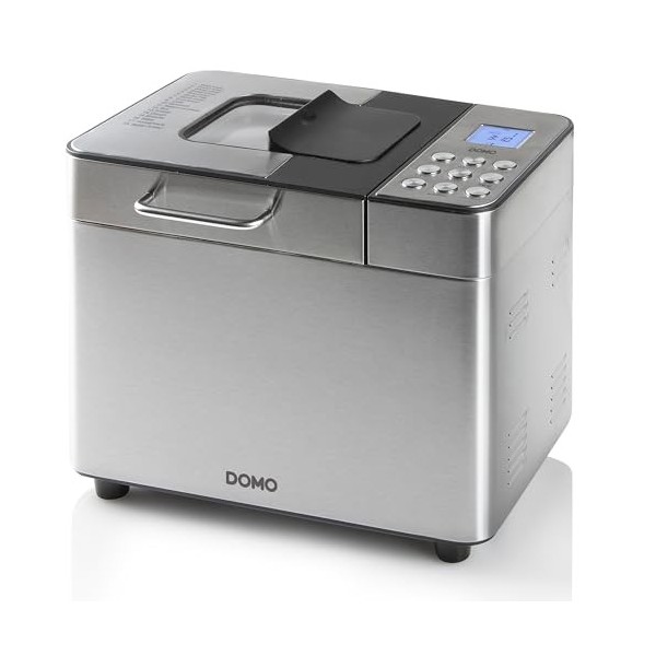Domo B3971 Machine à Pain Inox Noir Plastique