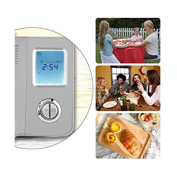 MEYKEY Machine à pain dune capacité jusqu’à 900 g, Programmes intelligents et automatiques, 3 tailles de pain, 550W, 36 x 22