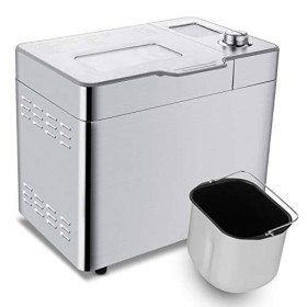 Nictemaw Machine à pain dune capacité jusqu’à 900 g, Programmes intelligents et automatiques, 3 tailles de pain, 550W, 36 x 