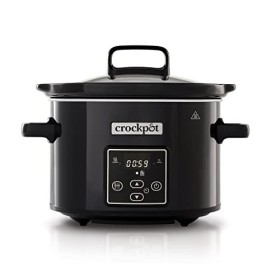 Crock-Pot SCCPBPP605 Mijoteuse électrique programmable, 5,7L 5-6 personnes , avec minuterie numérique, Inox
