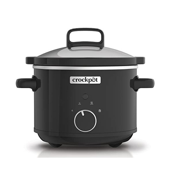 CROCK-POT Mijoteuse Electrique, Grès, Noir, 2,4 L 2 personnes 