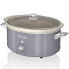 Swan Retro SF17031GNEU Mijoteuse, Récipient de Cuisson Amovible de 6,5 Litres, Slow Cooker, Céramique Antiadhésive sans PFOA 