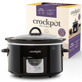 Crock-Pot Mijoteuse numérique - 3,5 l 3-4 personnes - Minuterie programmable - Prise EU 2 broches - Noir [CSC113X]