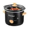 Bestron Mijoteuse électrique, Cuisinière à jonglerie avec poêle en céramique & couvercle en verre, thermostat à 3 niveaux, id