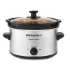 Elite Gourmet MST-275XP Mijoteuse ovale à température réglable pour entrées, sauces et plats mijotés, couvercle en verre et c