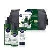 NIVEA MEN Trousse Sensitive Pro Chanvre 1 x 1 pce , Trousse de toilette garnie de 3 soins visage et barbe, Vanity pour homme