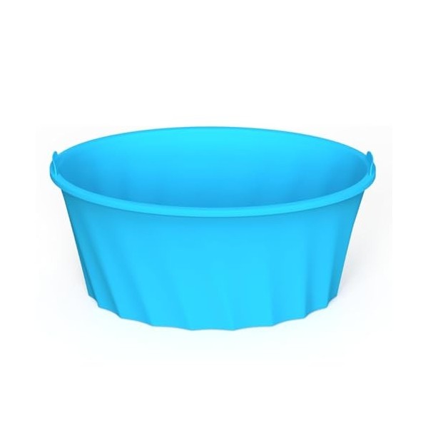 Povxlum Revêtement en silicone réutilisable pour mijoteuse de 5,7 l, bleu, durable, facile à installer