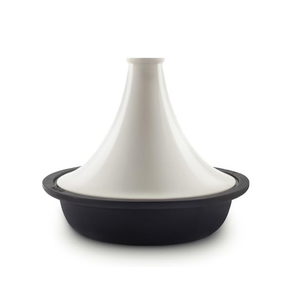 La Fonderie 1890 Tajine en Fonte émaillée ASILAH, Bol en Fonte, Couvercle en Fonte émaillée, Tajines et Couscous, Capacité 2,