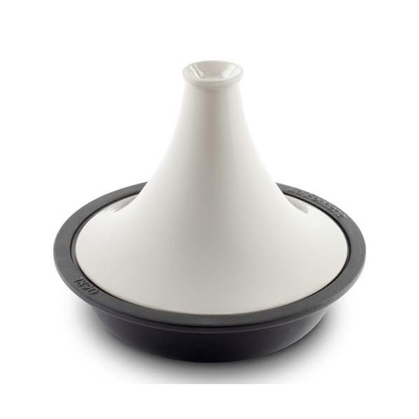 La Fonderie 1890 Tajine en Fonte émaillée ASILAH, Bol en Fonte, Couvercle en Fonte émaillée, Tajines et Couscous, Capacité 2,
