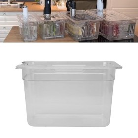 Récipient de Cuisson Lente Transparent à Basse Température de 6,9 ​​L avec Couvercle pour Cuiseurs à Circulation Dimmersion,