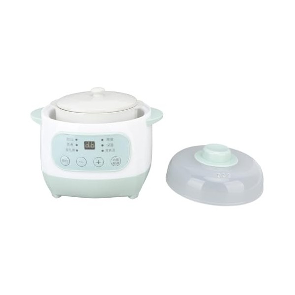 Mijoteuse, Saine et Sûre Mijoteuse en Céramique 1 L Facile à Transporter et à Ranger Marmite Chauffante Uniforme et Efficace 