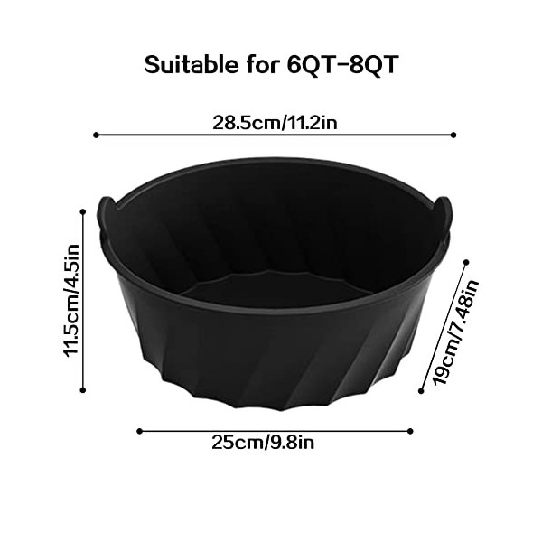 Revêtement en silicone de qualité alimentaire pour mijoteuse, résistant aux hautes températures et anti-fuite, accessoires de