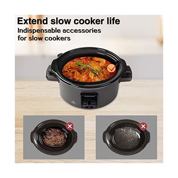 Doublure En Silicone Pour Mijoteuse RéUtilisables, Séparateur De Mijoteuses En Silicone éTanches, Doublures Mijoteuse AdaptéE