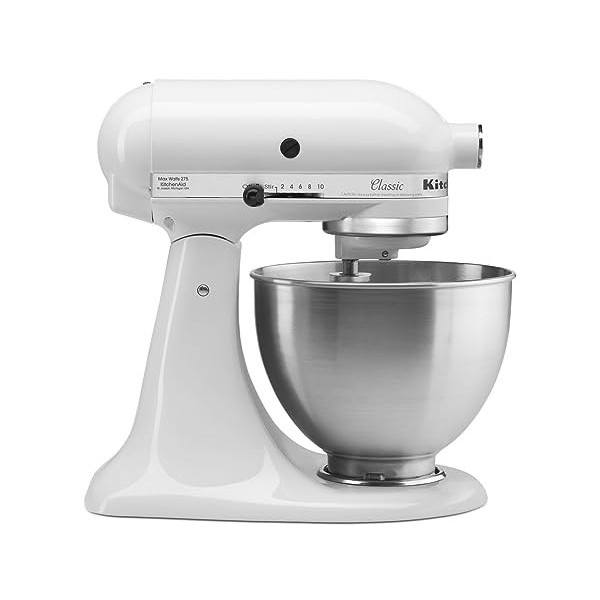 KitchenAid K45SS Classic Stand Mixer, White by Kitchen Aid
