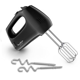 Moulinex Quick Mix, Batteur à main, 300 W, Fouets et crochets pétrisseurs en acier inoxydable, Poignée ergonomique, 5 vitesse