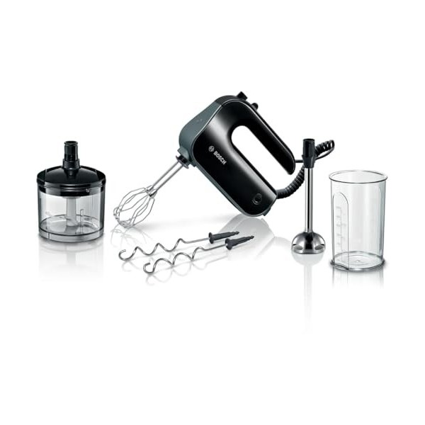 Bosch Electroménager MFQ49300 Mixeur main, 5 vitesses + turbo, moteur puissant 850 W, Blanc