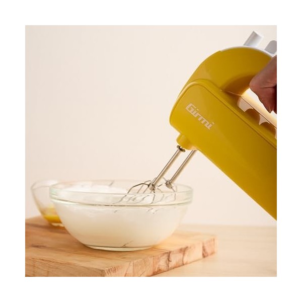 Girmi Sb02 Batteur à Main Blanc, Jaune 170 W - Mixeurs Batteur à Main, Blanc, Jaune, Batteur, Mélange, Mélange, 170 W, 220-2