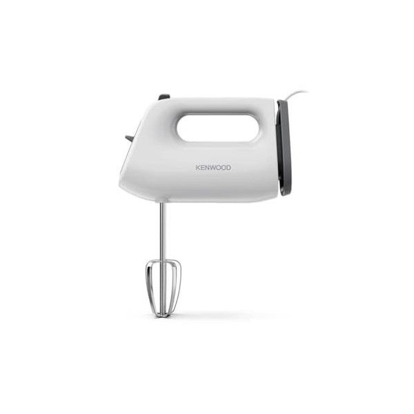 Kenwood QuickMix Lite HMP10.00WH Batteur à main avec déverrouillage SureEject et enrouleur de câble, double fouet, moteur 300