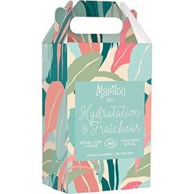 Marilou Bio, Coffret Hydratation Et Fraîcheur, Le Nouveau Coffret Classic Sans Plastique, Au Design Fleuri Et Coloré, Crème d