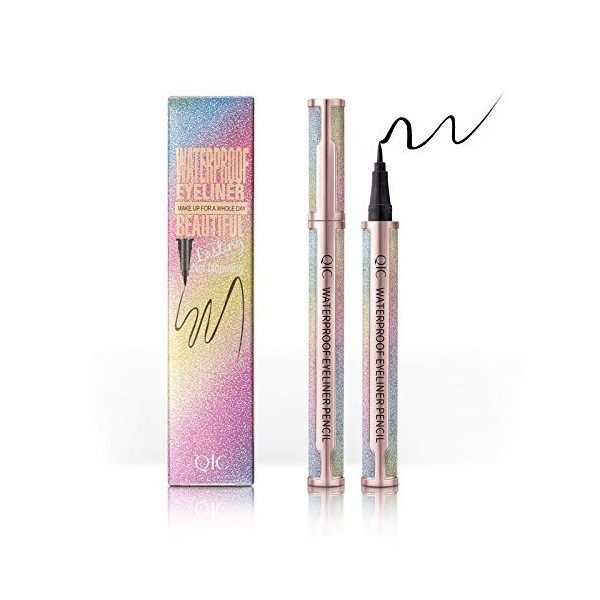 Onlyoily Eyeliner Liquide, Waterproof, Tenue 24H - Noir intense, Sans Transfert et Longue Tenue, Teinte Noir Eyeliner / Khôl ...