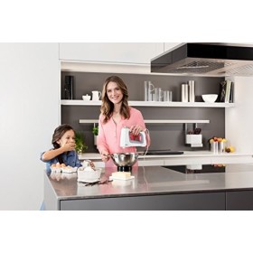 Braun HM5000 MultiMix 5, Batteur avec Fouet et Pétrin amovibles, 700 W, 9 vitesses Réglables, Blanc/Gris