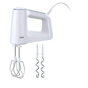 Braun HM3100WH Batteur avec Fouet/Pétrin Blanc 500 W