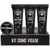 Viking Revolution Coffret Soin du Visage Homme - Inclut 1 Crème Hydratante Homme, 1 Gommage Visage Exfoliant Homme, 1 Nettoya