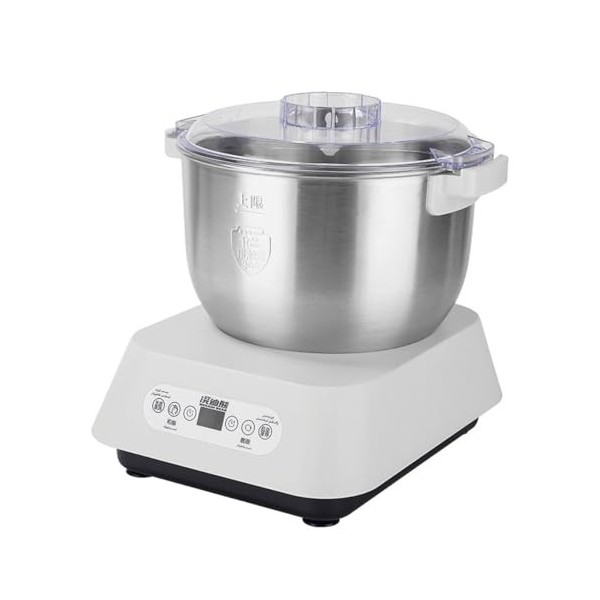 Mélangeur de farine en acier inoxydable de 5 L, machine à pâte électrique avec fonction de fermentation, machine à pétrir aut