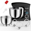 Robot Patissier 1500 W, Facelle 5,5L& 4,5L Robot Cuisine Multifonctions, 10+P Mixer Cuisine Professionnel Avec Fouet, Batteur