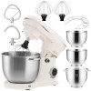 ZEEGMA PLANEET TRIO Robot Pâtissier 1500 W Robot de Cuisine Multifonctionnel avec 3 Bols de 4 l, 4,5 l et 5,2 l, 10 Vitesses 