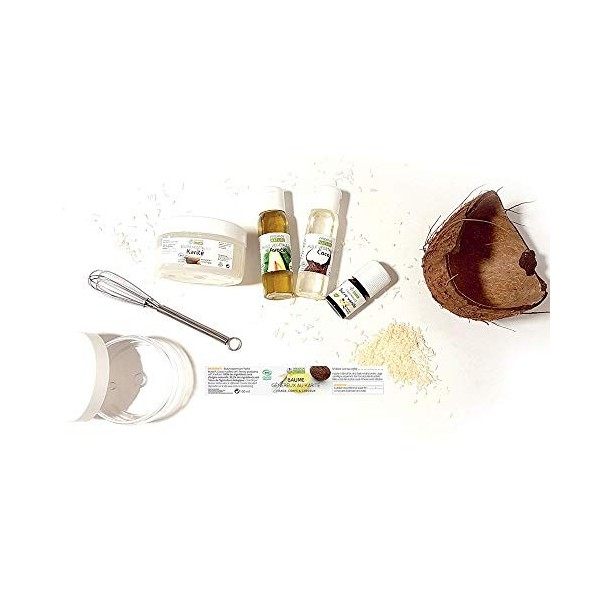 Kit cosmétique Maison - Baume Généreux au Karité Visage, Corps & Cheveux 100ml - Soin BIO - Recette facile pour débutant - Co