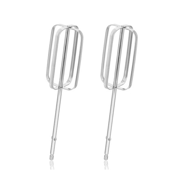 2pcs Accessoires pour Batteurs à Main, Acier Inoxydable Hand Mixer Attachments Pièces de Mélangeur Électrique pour Hamilton B