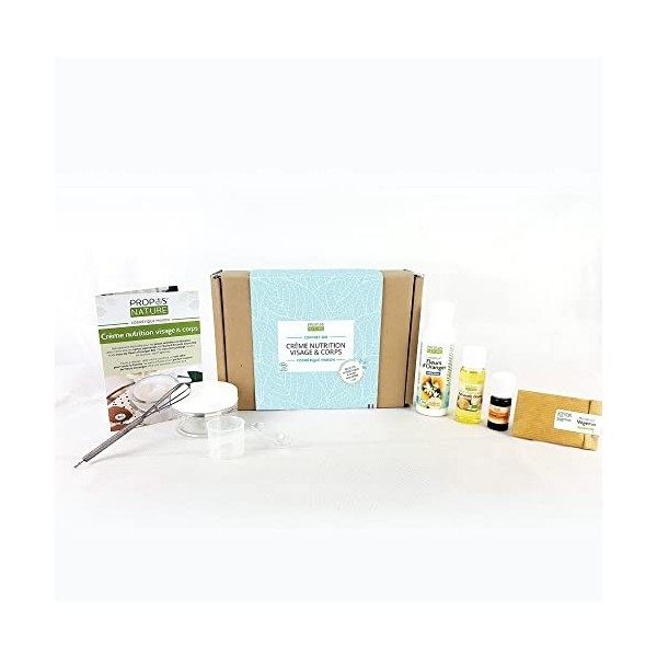 Kit cosmétique Maison - 1 recette de Crème Nutrition Bio 100ml - Coffret Cadeau - Kit complet débutant - PROPOSNATURE