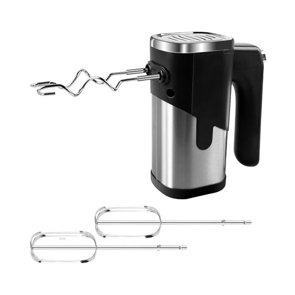 Batteur Electrique, 800 W Batteur à Main, 5 Vitesses Batteur à Main électrique, Batteur à Main Polyvalent Avec 2 Batteurs Et 