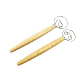 Batte à œufs batte à pain batteur à main en acier inoxydable batte à pain batteur danois pour la maison, la boulangerie pour 